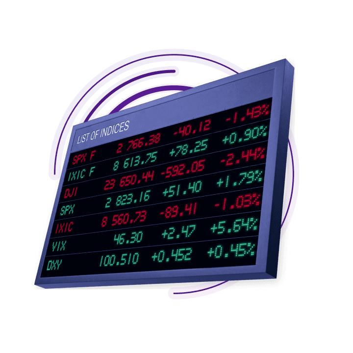 RivaTrade dark-version Indices market card image